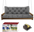Porch Swing Cushions +Towel, 5" Thick Waterproof Swing Cushions for Outdoor Furniture,3 Seat Swing Cushion Replacement for Patio Swing,Outdoor Swing,Garden Bench