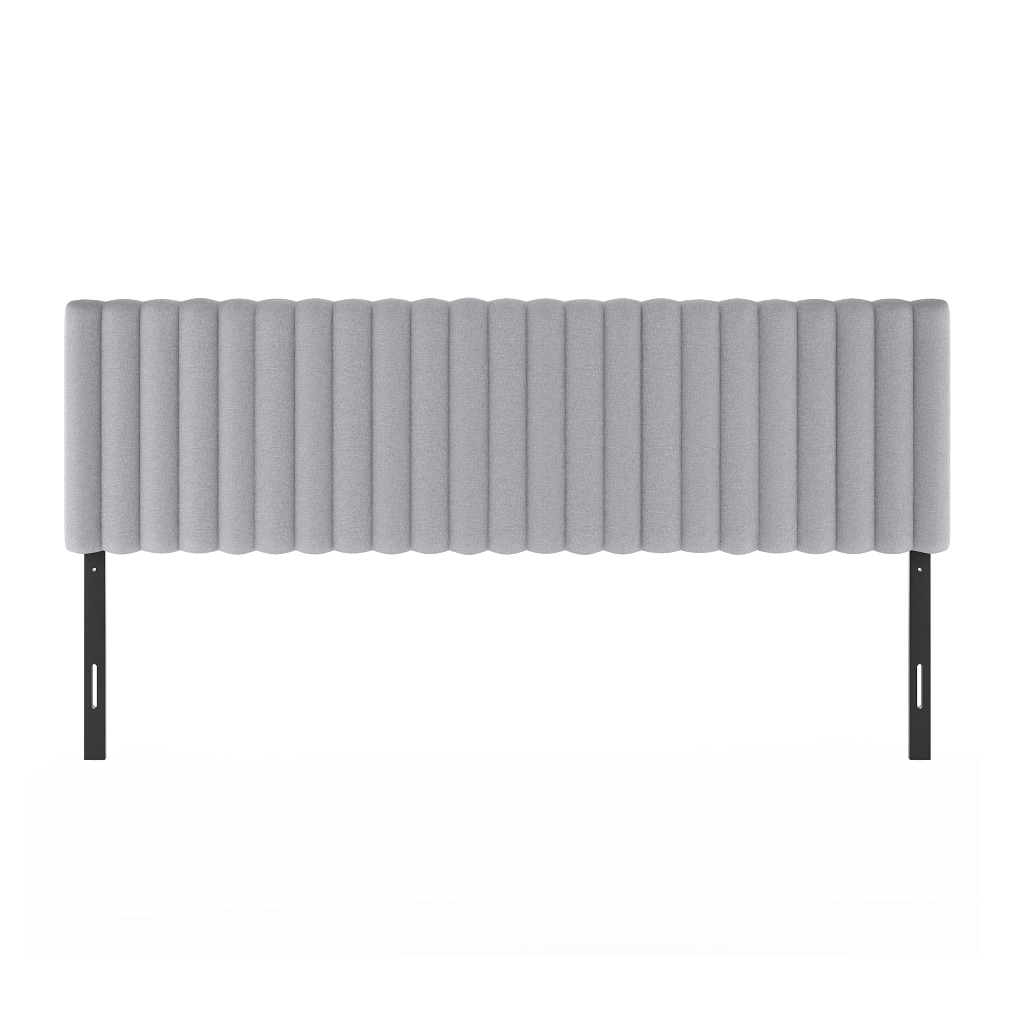 FURINNO Roanne Tufted Headboard, Twin, Black