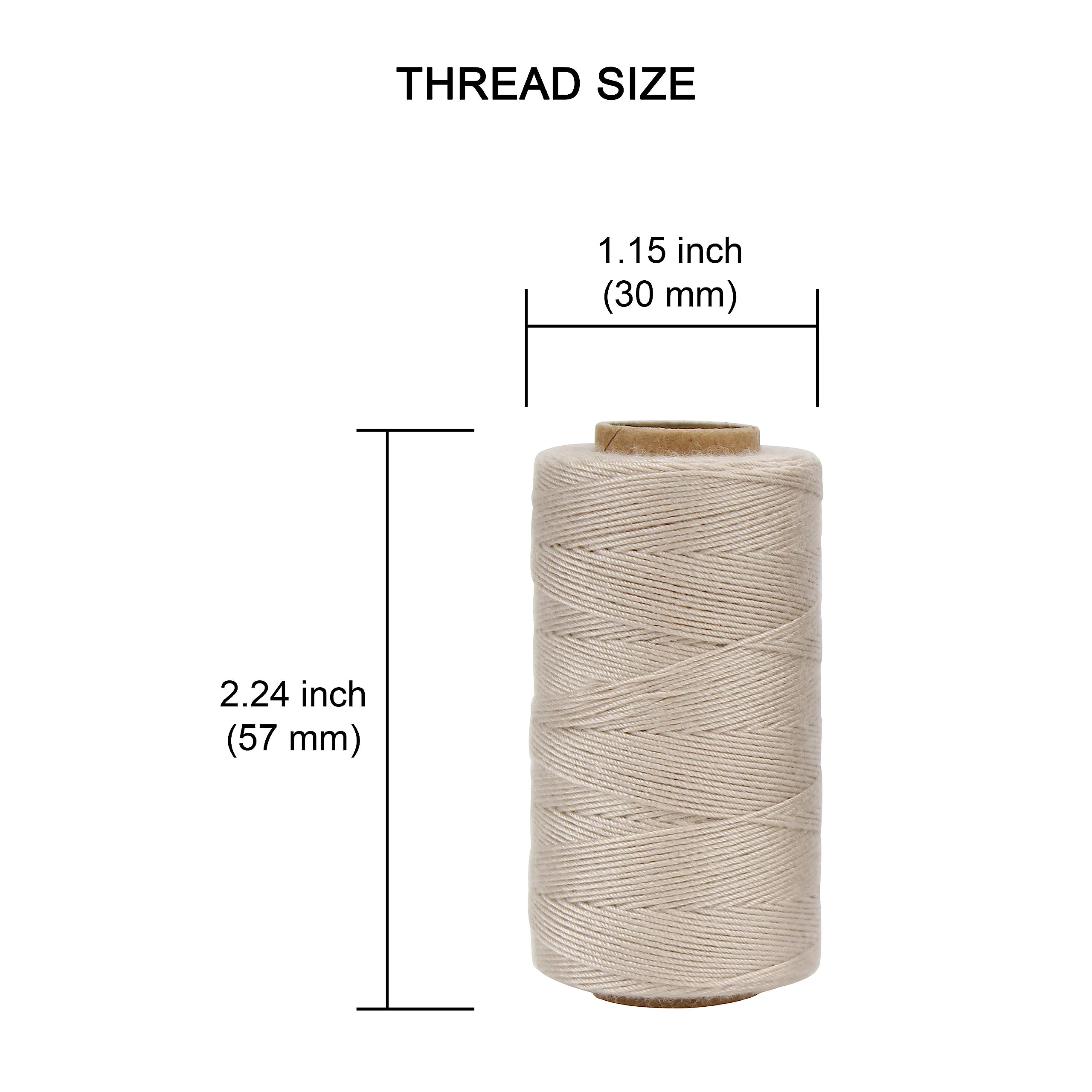 Lusecarl Polyester Thread 110 Yards Each Spool for Hair Extensions 3 Rolls Hair Weave Sewing Threads for Hand Sewing, Hair Extensions, Making Wigs DIY (3 Thread, Black)