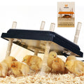 Brooder Heater for Chicks: Chick Brooder Heating Plate with Easy- Cleaning Plate Poultry Coop Heater Chicks Warmer 10" x 10" for 15 Chicks Adjustable Height Brooding Heater 15 Watts