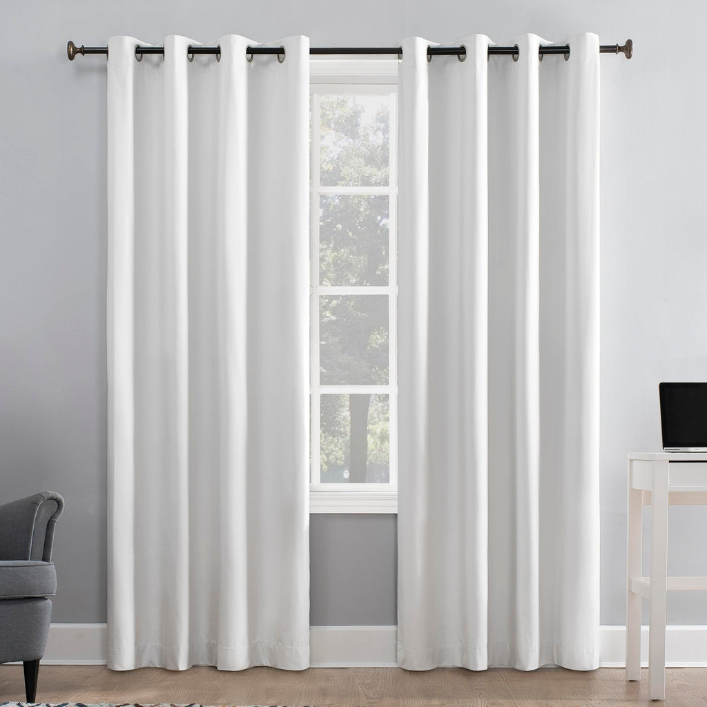 Sun Zero Columbia Thermal Insulated 100% Blackout Grommet Curtain Single Panel, 50" x 63", Cedar Orange