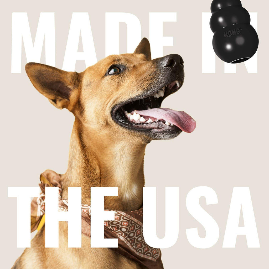 KONG Extreme Dog Toy - Fetch & Chew Toy - Treat-Filling Capabilities & Erratic Bounce for Extended Play Time Most Durable Natural Rubber Material - for Power Chewers - for Small Dogs
