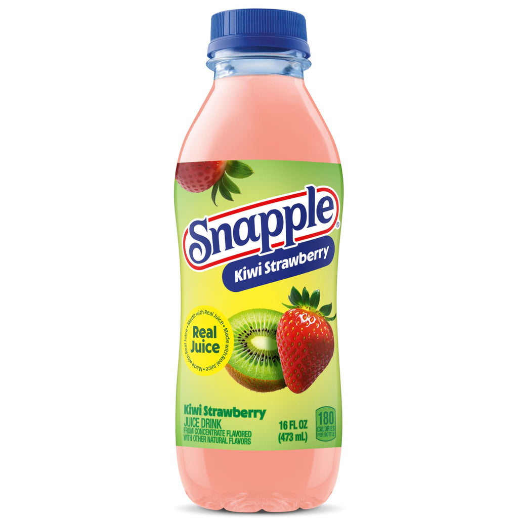 Snapple Apple Juice Drink, 16 fl oz recycled plastic bottle, 6 pack