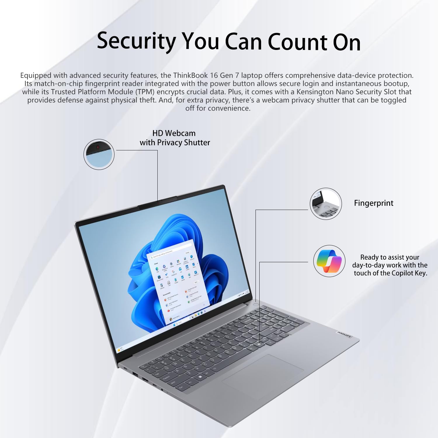 Lenovo ThinkBook 16 Gen 7 Business Laptop, 16” FHD+, AMD Ryzen 5 7533HS, 32GB DDR5, 1TB SSD, Wi-Fi 6, HDMI, Fingerprint, SD Card Reader, HD Webcam with Privacy Shutter, Windows 11 Pro, w/Bundle