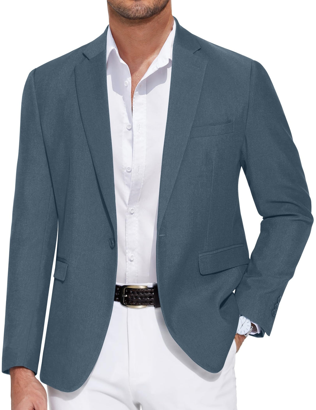 COOFANDY Men's Casual Blazer One Button Sport Coat Slim Fit Lightweight Suit Blazer Jacket
