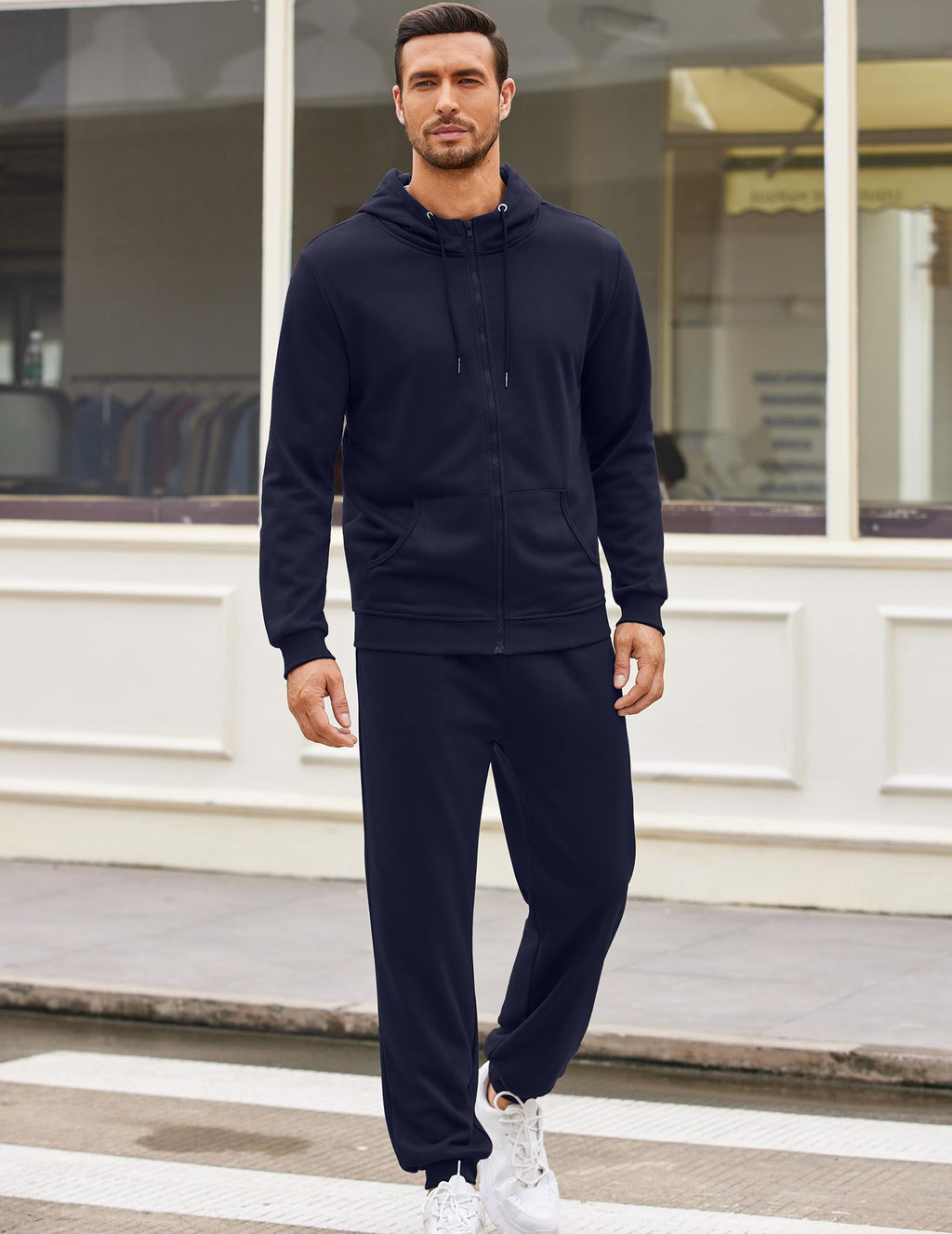 COOFANDY Sweatsuits for Men 2 Piece tracksuit Sets Full Zip Hoodie Sweatpants for Men Casual Sports Jogging Suits S-4XL