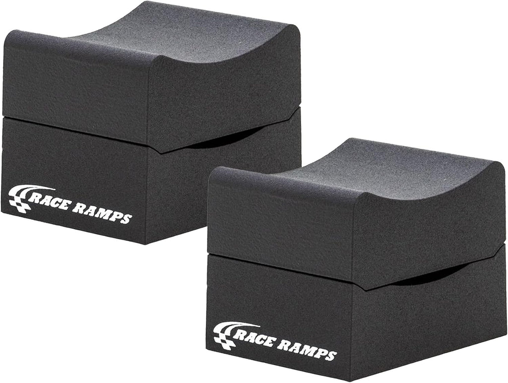 Race Ramps 2-Pack RR-WC-10-2 Car Wheel Cribs, Lightweight & Non-Scratch for Maintenance & Display, 10" - Portable Automotive Platform Riser for Oil Changes and Garage Use