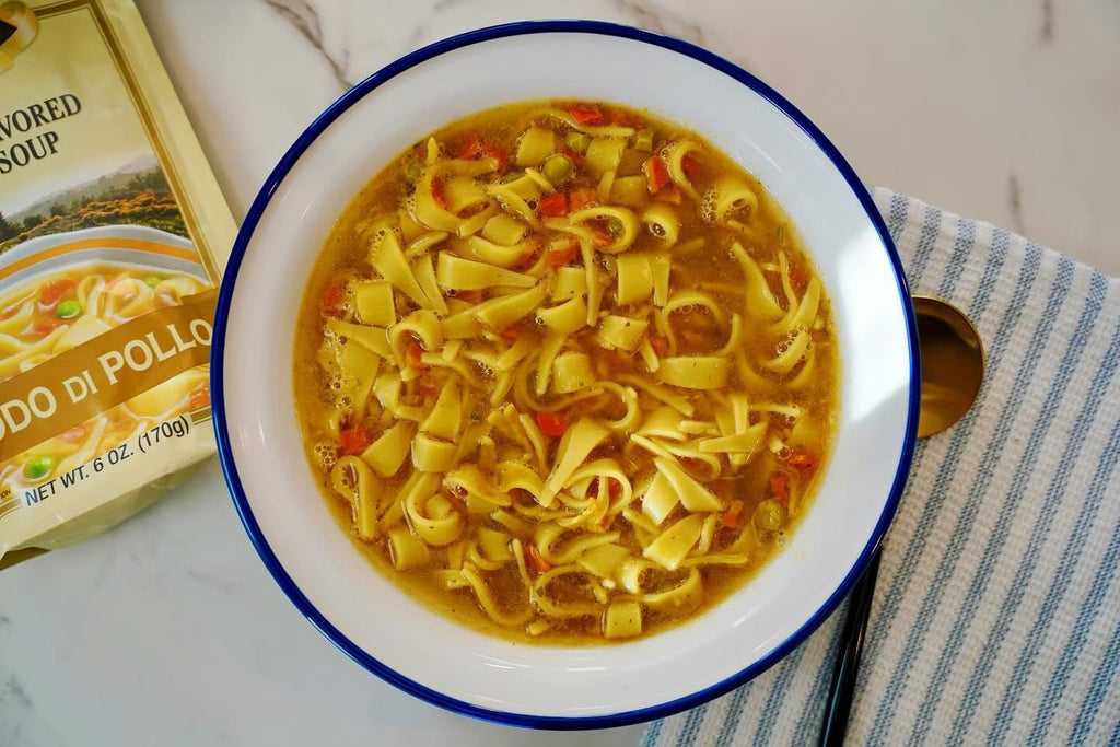 Alessi Autentico Premium Soups, Traditional Flavors, 6oz (Chicken Noodle, Pack of 6)