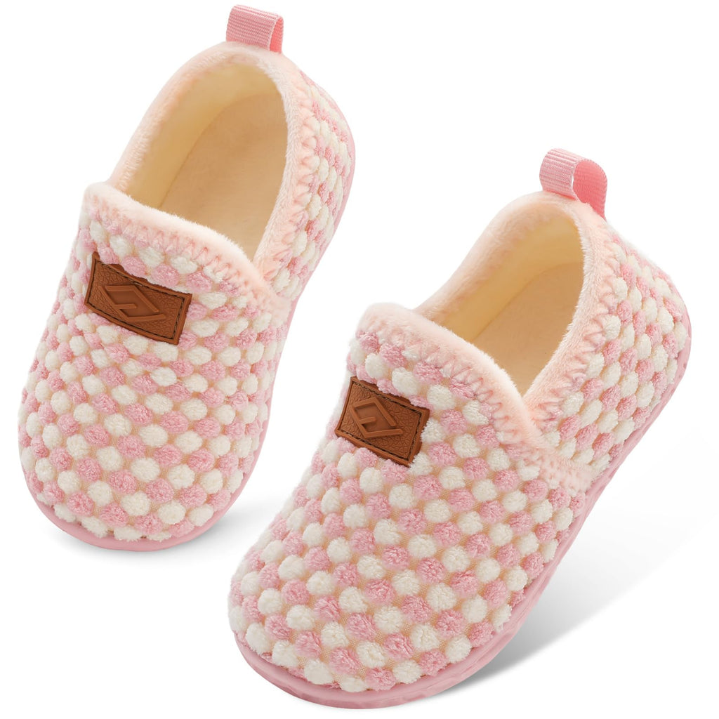 Lefflow Toddler Slippers Boys Girls House Shoes Slip on Baby Sock Shoes Lightweight Outdoor Walking Shoes