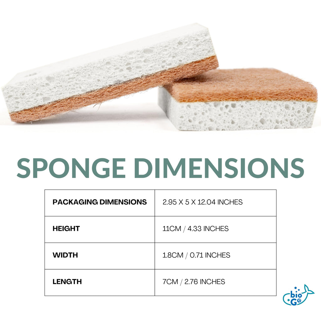 bioGo 30 Pack Compostable Pop-Up Sponges - Expanding, Non-Scratch, Plant-Based Dish - Bulk Color - Pop Up Sponge - Kitchen
