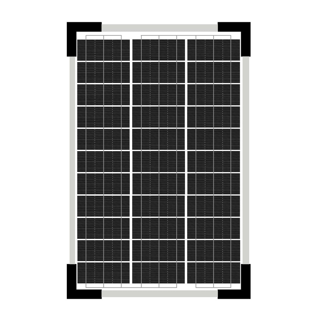 5W Solar Panel High Efficiency 12V Portable Solar Chargerfor Small Devices Monocrystalline Photovoltaic Module LED Lights, Power Banks, and 12V Batteries, Ideal for Outdoor Use