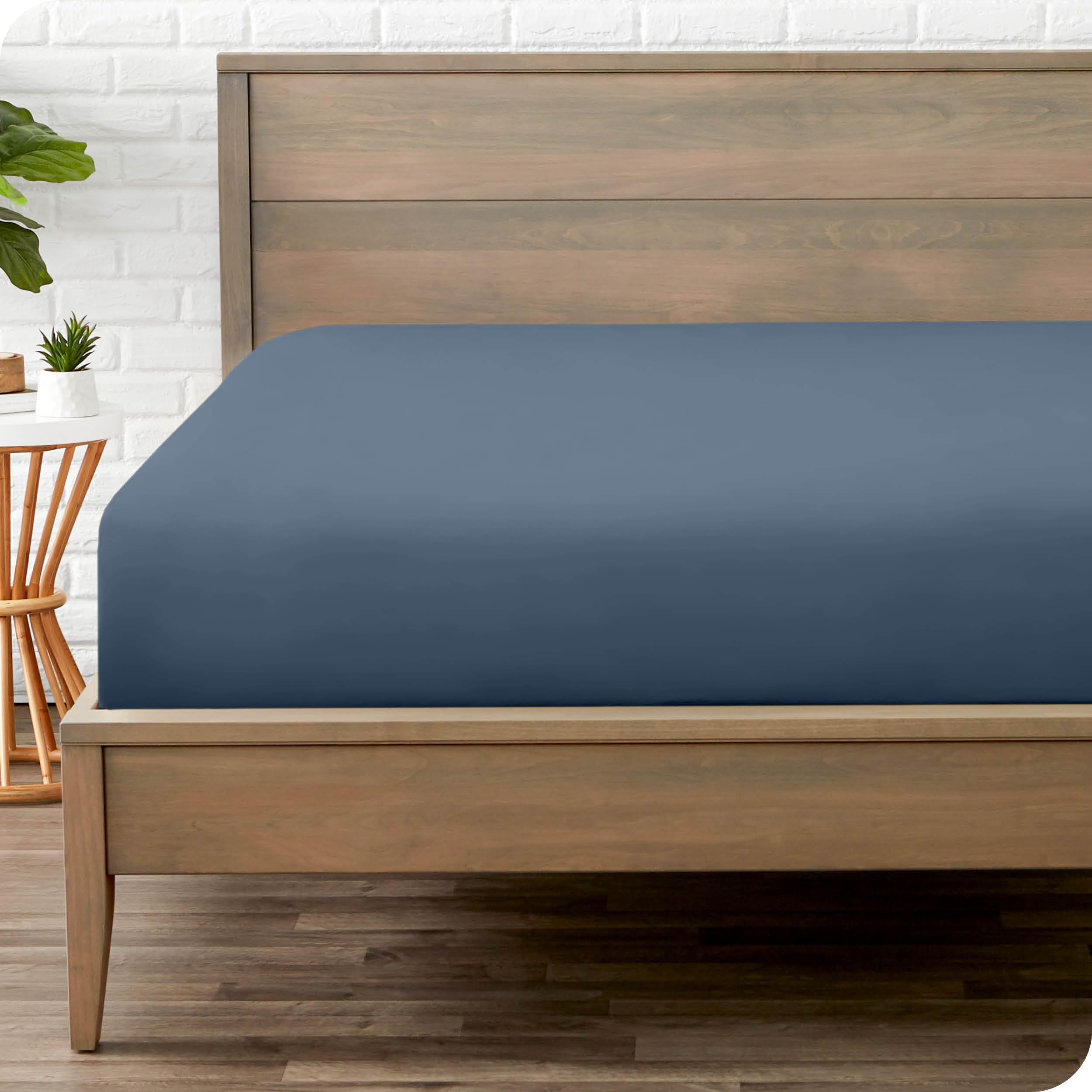 Bare Home Fitted Bottom Sheet Twin Size - Premium 1800 Ultra-Soft - Hotel Luxury - Deep Pocket - Durable and Long Lasting (Twin, White)