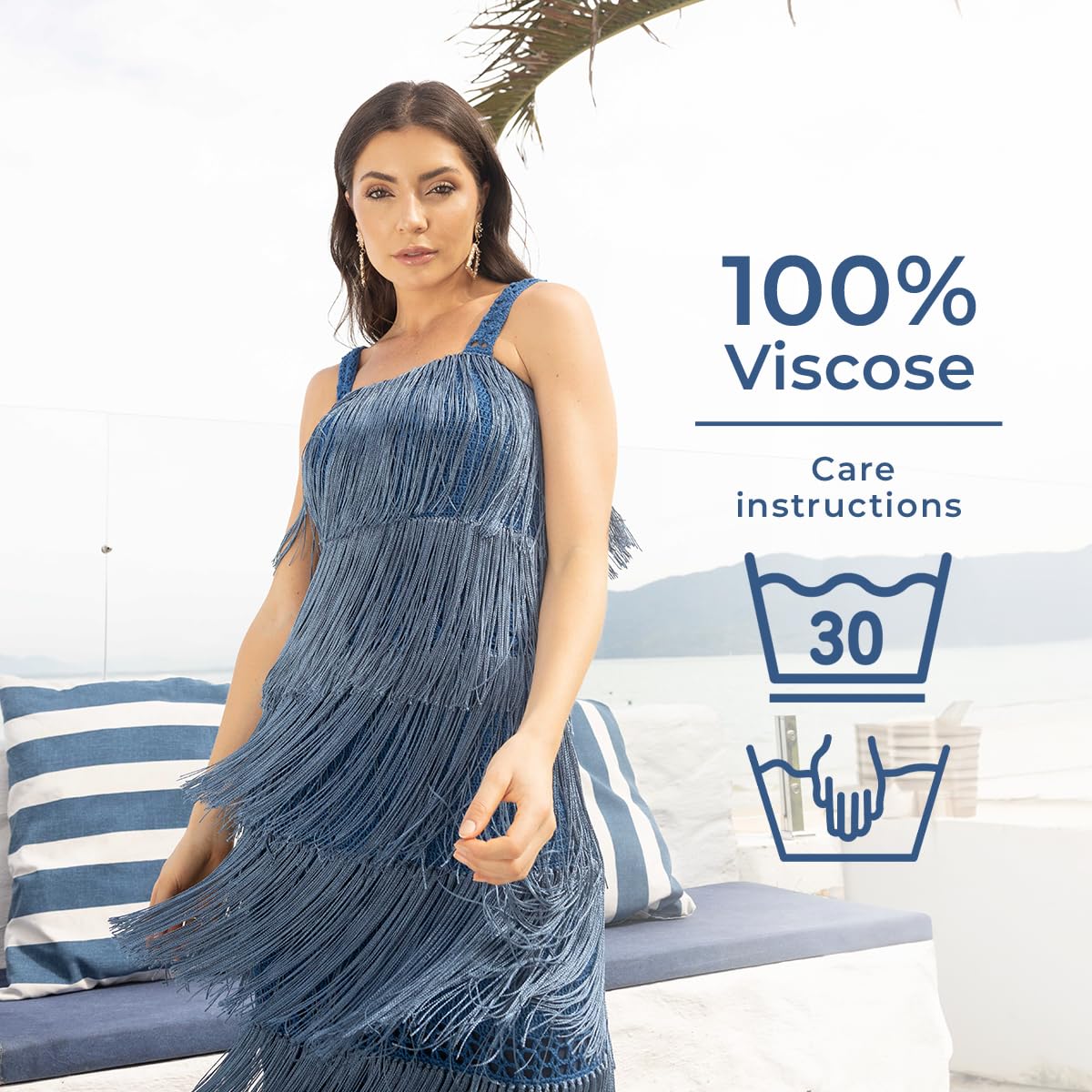 CIRCULO Encanto Slim Roll Yarn 100% Viscose - Luxury & Shine - Sport Weight Yarn - 262 yds, 3.52 oz - Color 1289 - Canary