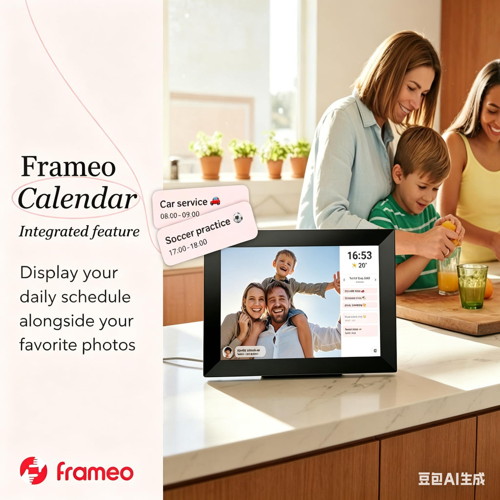 32GB FRAMEO 10.1 Inch Smart WiFi Digital Photo Frame | 1280x800 HD IPS Touchscreen , 32GB Large Storage, Auto Rotate,Share Moments Instantly via Frameo App from Anywhere