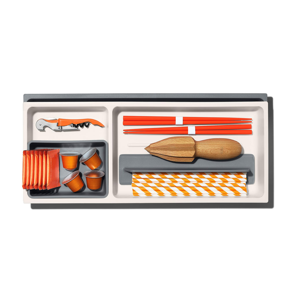 OXO Good Grips Drawer, Large Expandable Kitchen Tool Organizer, White