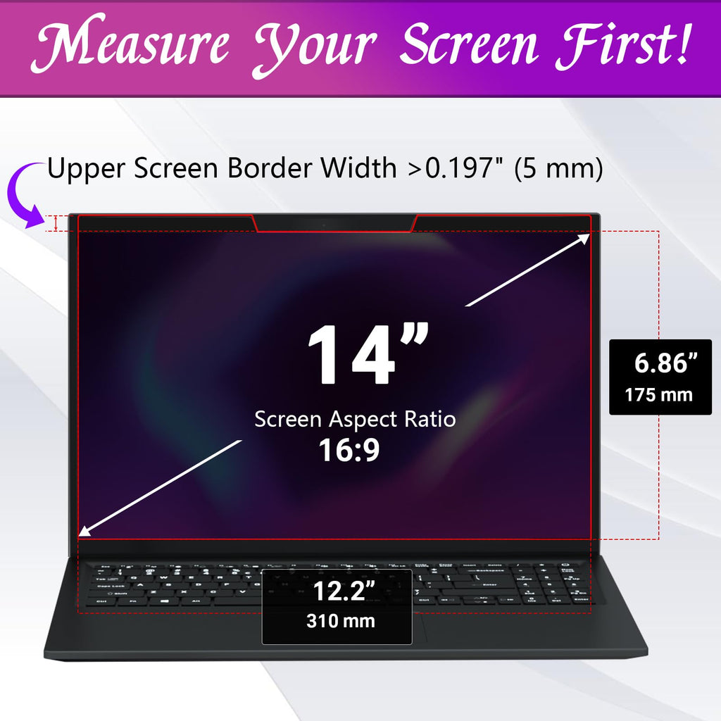 PYS MacBook Air 13.6 Inch Magnetic Privacy Screen for M2 Chip 2022 (A2681) - Removable Anti-Spy Laptop Shield