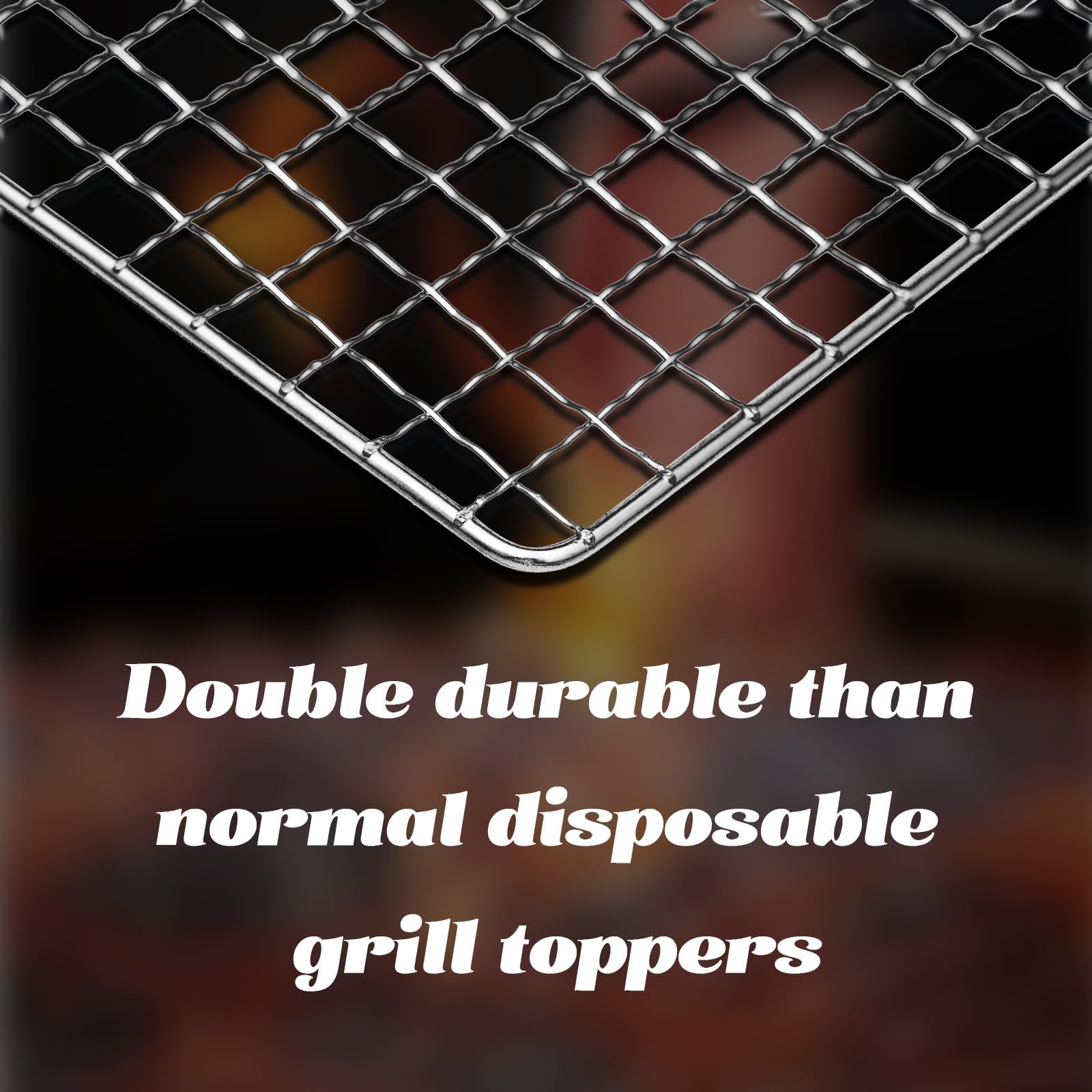 Grill Topper, 10 Pcs Disposable Grill Grates, 11.8 X 15.7 Inch Baking Rack Replacement, BBQ Accessories for Outdoor Smoker Grills