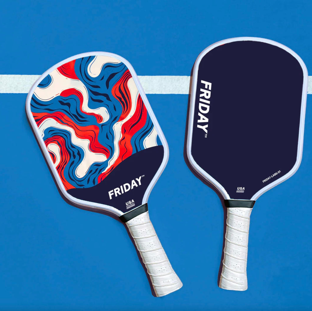 Friday Pickleball Paddle, USA Pickleball Approved, Durable Carbon Fiber, Thermoformed Unibody Design, Honeycomb Core, Gritty Surface for Spin | USA Pickleball Approved