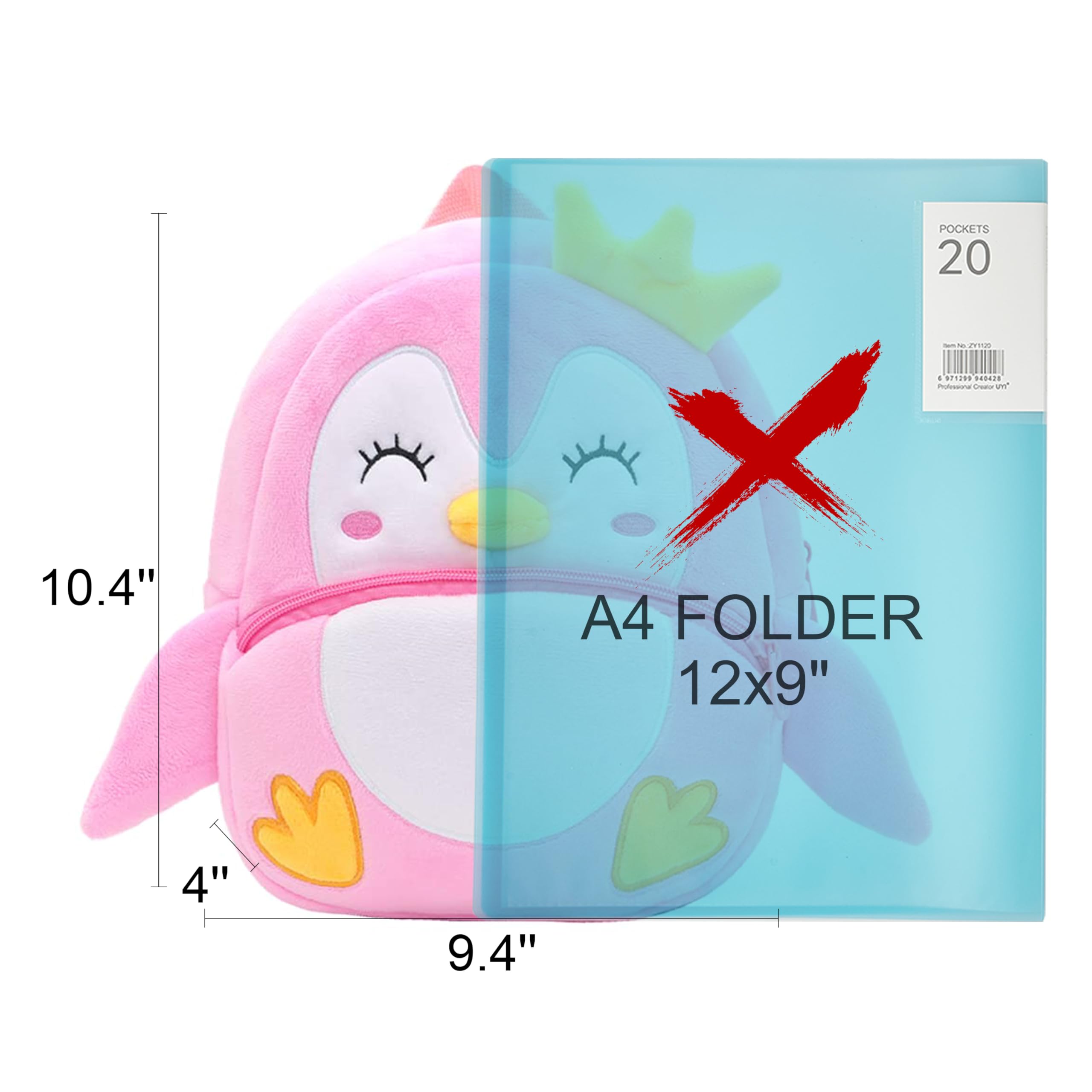 NICE CHOICE Cute Toddler Backpack Toddler Bag Plush Animal Cartoon Mini Travel Bag for Baby Girl Boy 2-6 Years(BB Unicorn)