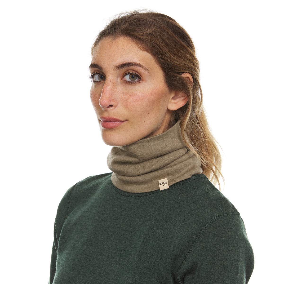 100% Merino Wool - Midweight Neck Gaiter - Skiing Neck Warmer - Winter Face Mask - Multipurpose Headwear