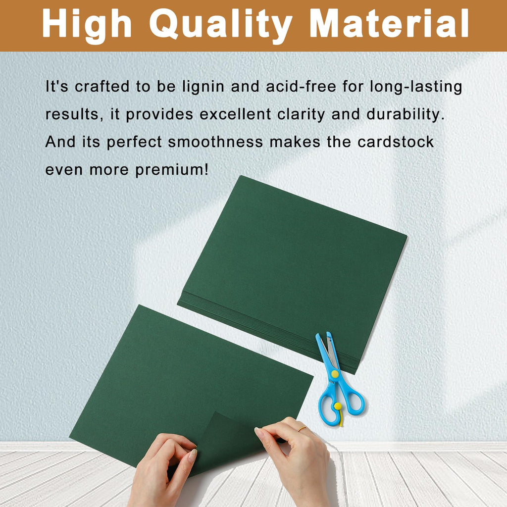 Silunkia 28 Sheets Black Cardstock 8.5 x 11 for Halloween, 250gsm/92lb Heavyweight Black Paper Card Stock for DIY Cards, Scrapbooking, Greeting Cards, Invitations, Party