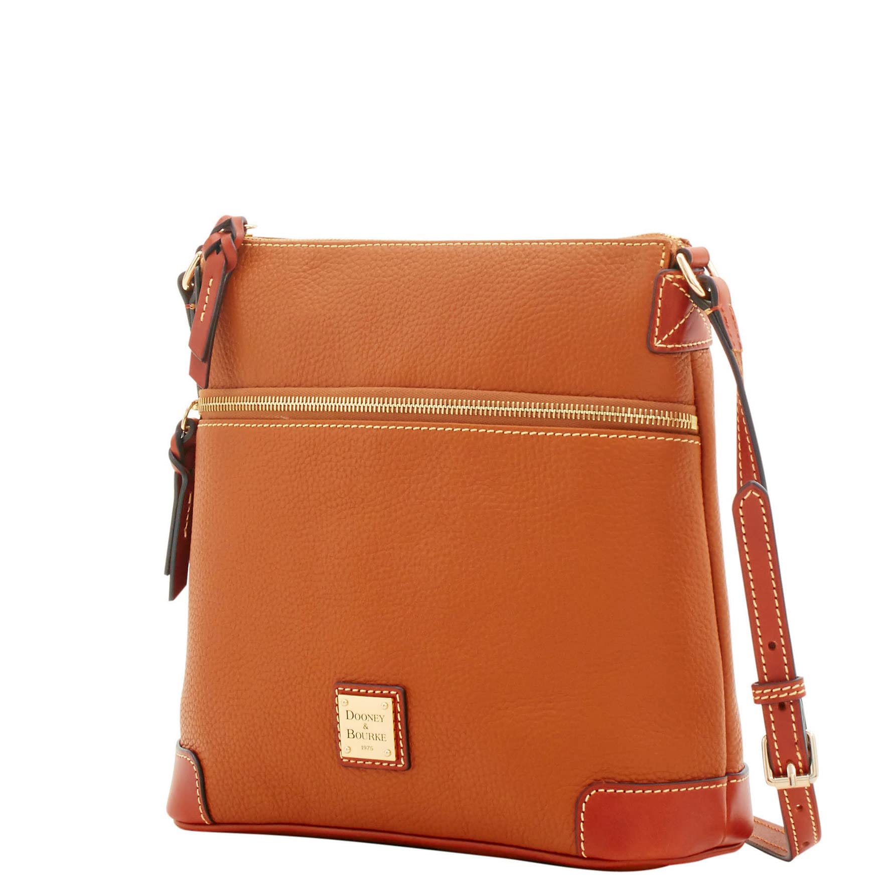 Dooney & Bourke Women's Crossbody in Pebble Grain Leather, Large Handbag with Adjustable Shoulder Strap