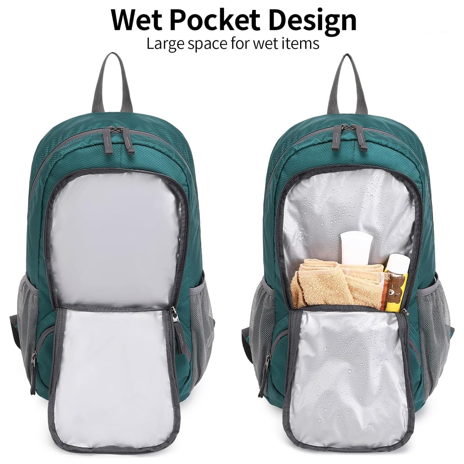 FENGDONG 35L Lightweight Foldable Waterproof Packable Travel Small Hiking Backpack Daypack for men women