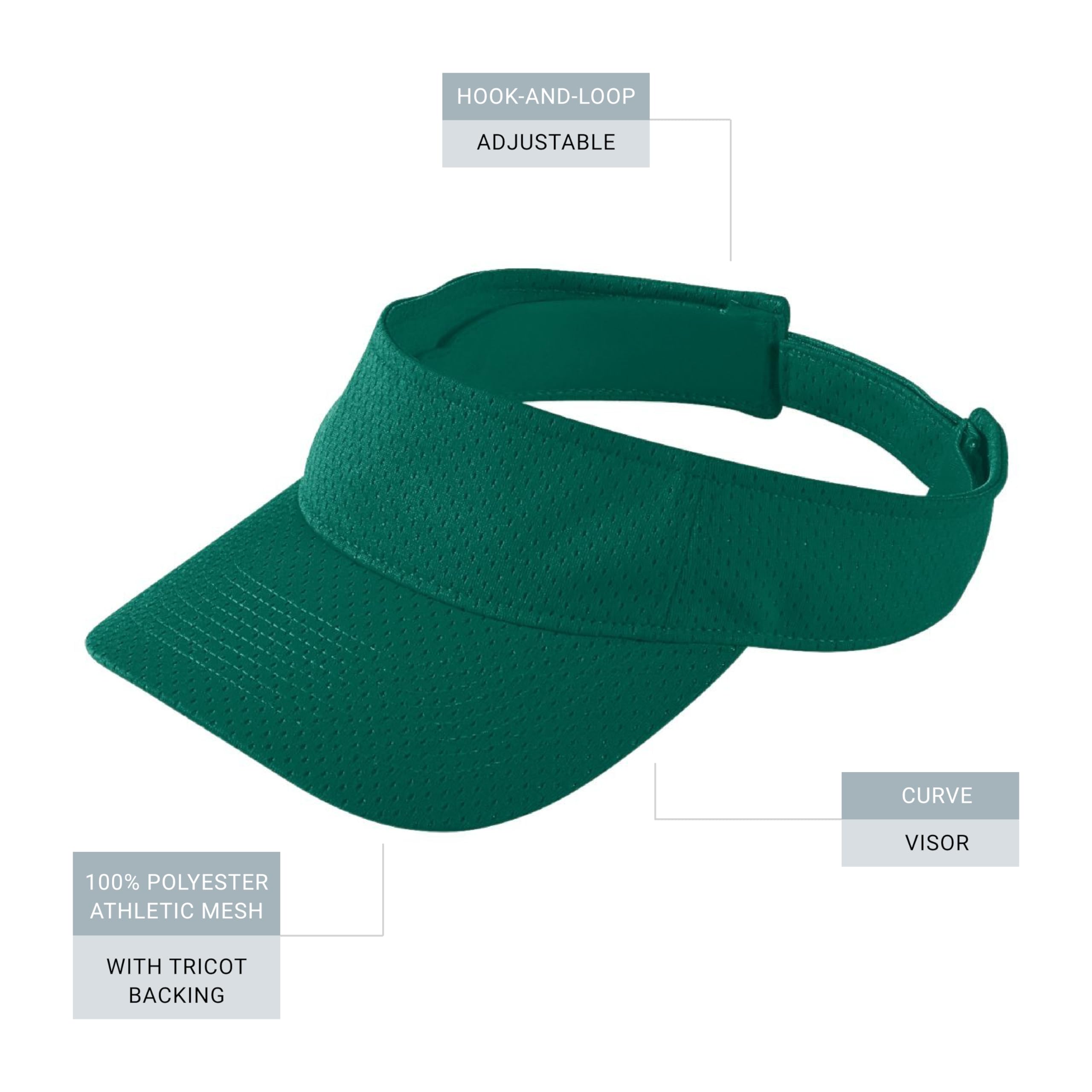 Augusta Sportswear Women's Athletic Mesh Visor - Stylish Sun Hat for Golf, Running, and Outdoor Activities