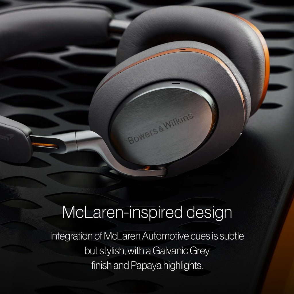 Bowers & Wilkins Px8 Over-Ear Headphones Wireless Bluetooth Noise Cancelling, Luxurious Materials, 30-Hour Battery Life, 15-Min Quick Charging, Black