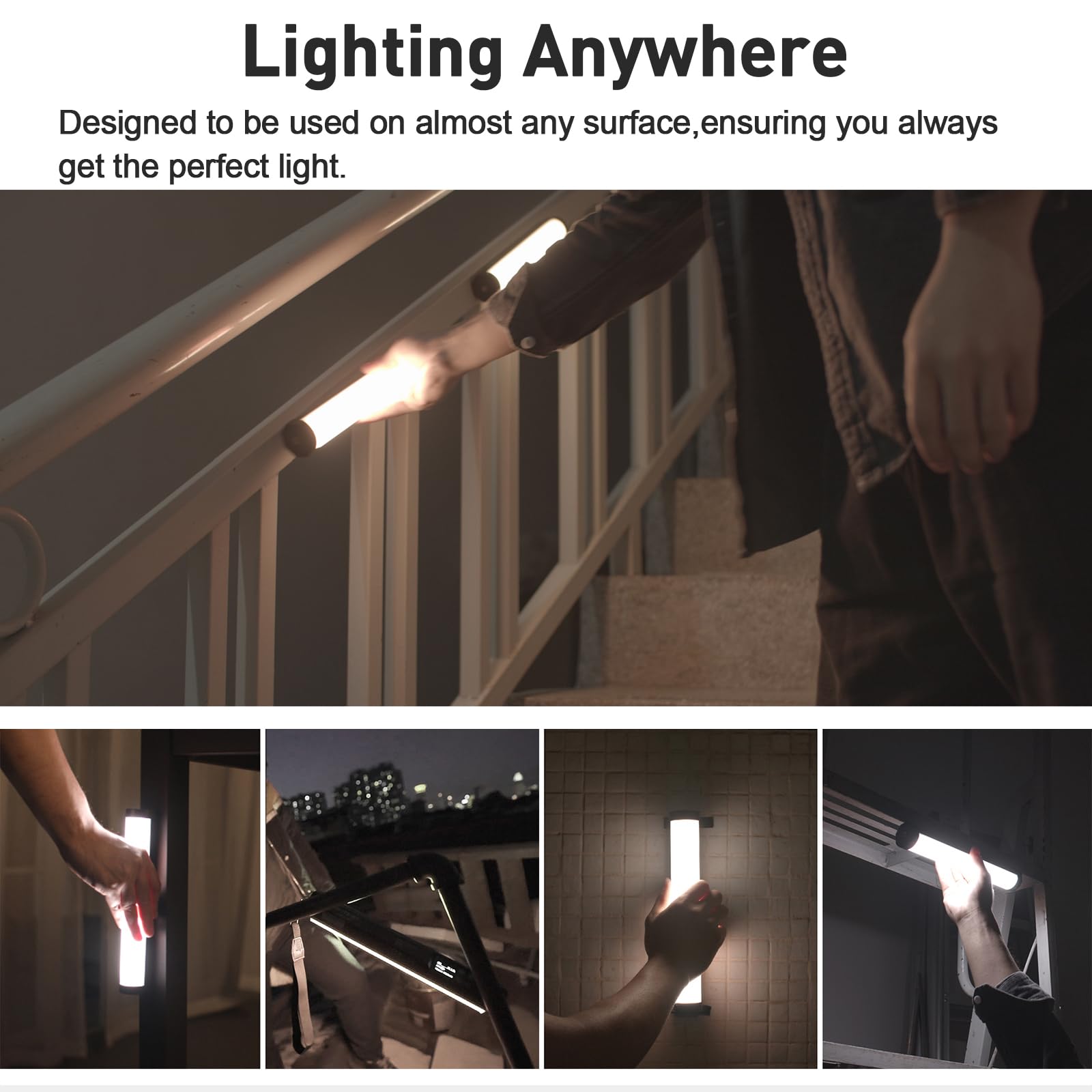 NANLITE PavoTube II 6C LED RGB Tube, 2700K-7500K Ultra-Wide Color Temperature, 2.4GHz Wireless Control Portable Handheld Photography Lighting Stick
