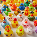 30 Pack Rubber Duck for Jeeps Ducking - 2" Bulk Floater Duck for Kids - Baby Bath Toy Assortment - Party Favors, Birthdays, Bath Time, and More (30 Varieties)