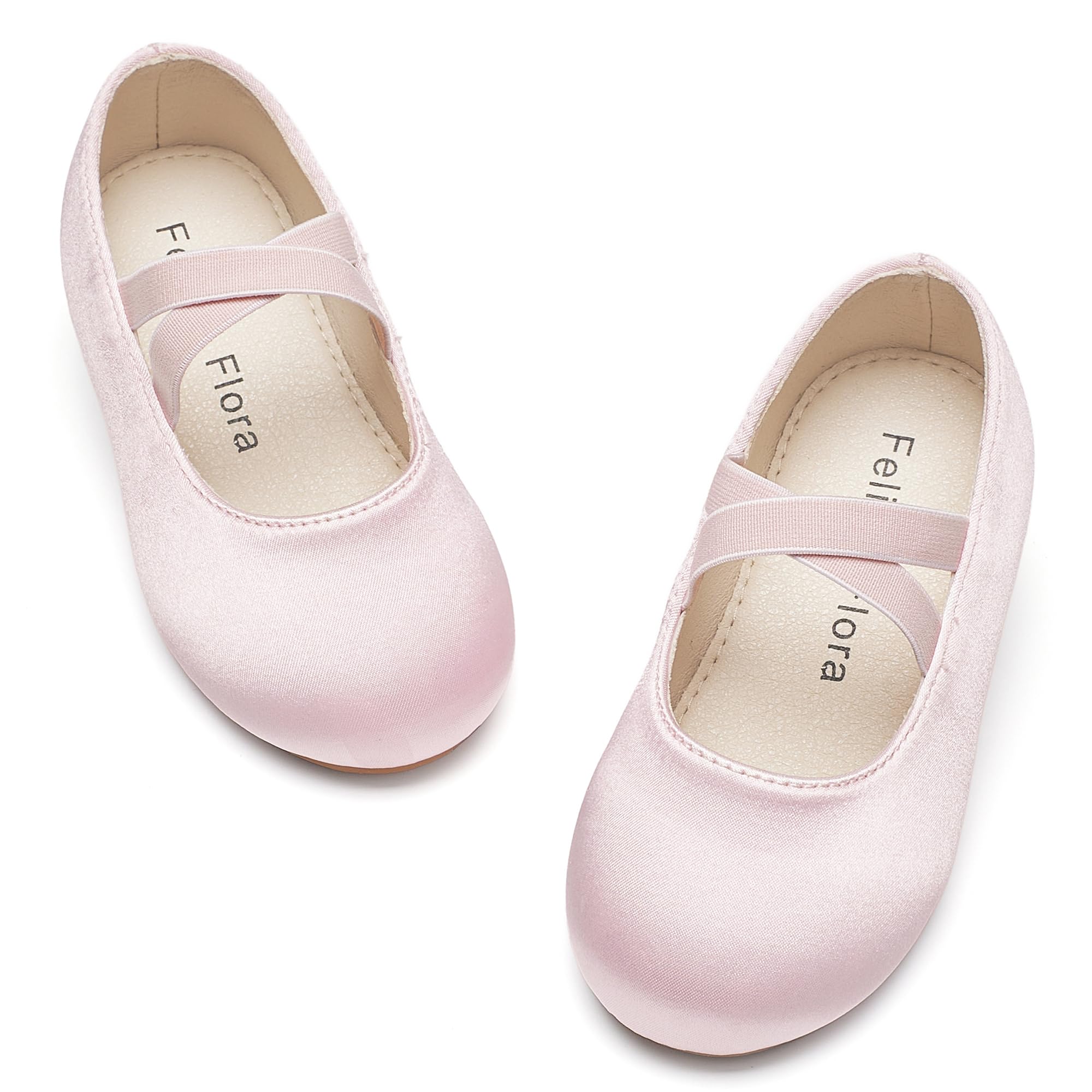 Felix & Flora Toddler Girl Dress Shoes - Flower Girl Ballet Mary Jane Flats Party School Wedding