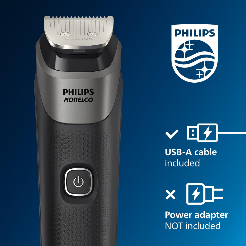 Norelco Philips Multigroom Series 5000 (MG5750/49) 18 Piece, Beard Face, Hair, Body Hair Trimmer for Men - NO Blade Oil