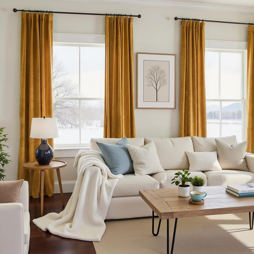 Nemia Dark Green Velvet Curtains Thermal Insulated Blackout Curtain for Bedroom Window Living Room Darkening Luxury Vintage 63 Inches Long Heavy Drapes Panels Rod Pocket Set of 2
