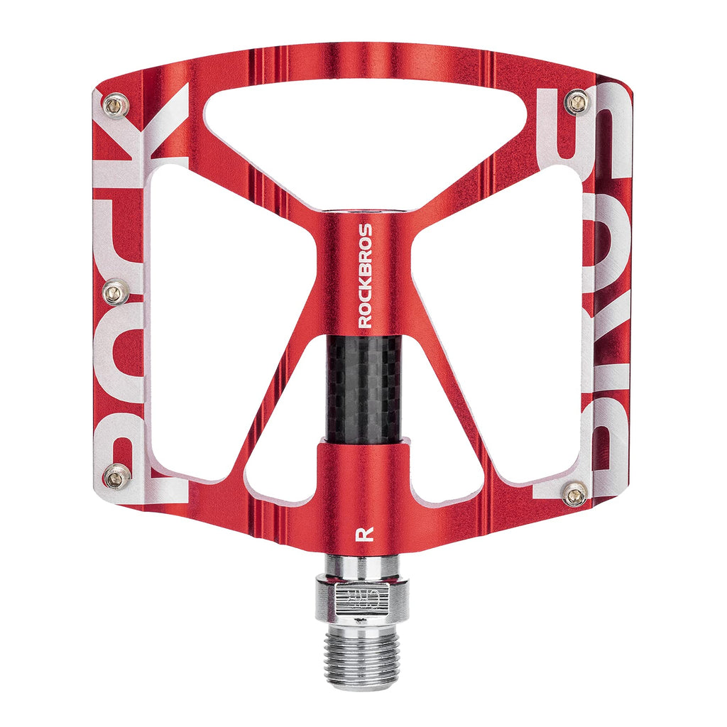 ROCKBROS Mountain Bike Pedals MTB Pedals CNC Non-Slip Lightweight Aluminum Alloy Bicycle Pedals Sealed Bearings Bicycle Platform Pedals 9/16" BMX Road Bike Pedal