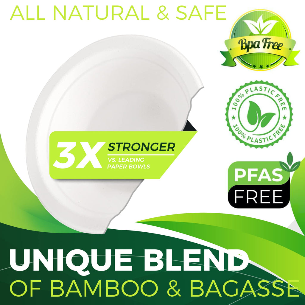 4oz Disposable Paper Cups [100-Pack], Sturdy Small/Mini Paper Cups/bowls, Perfect for Dip Sauce, Tasting and Snacks, 100% Compostable Sample Cups