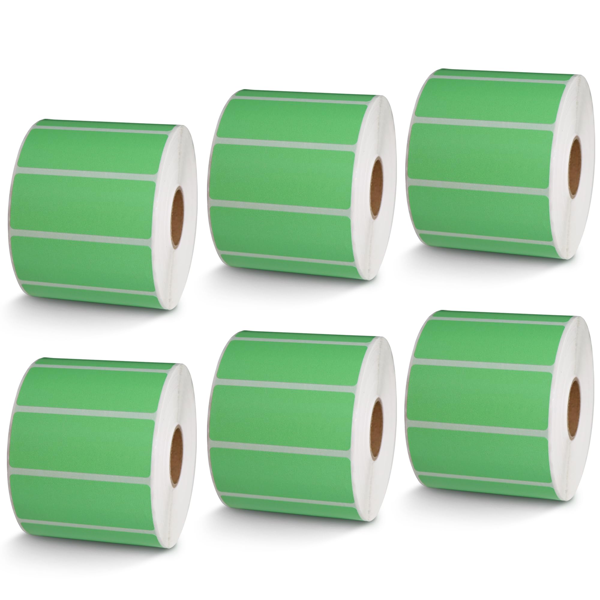 BETCKEY - 1" x 0.5" Small Labels Compatible with Zebra & Rollo Label Printer, Premium Adhesive & Perforated[Light Blue, 6 Rolls, 14580 Labels]
