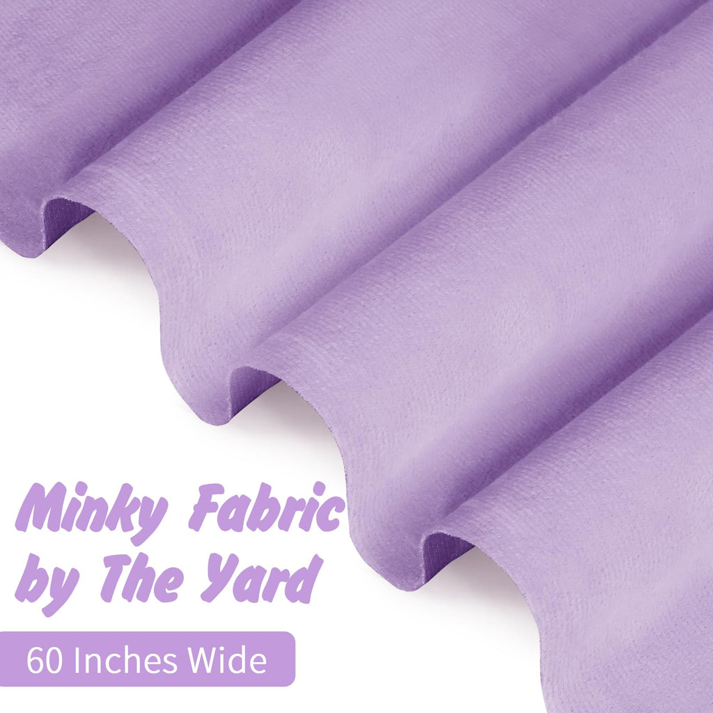 Entisn Minky Fabric by The Yard, 1 Yard x 60 Inch Wide Pre-Cut Fleece Fabric Beige Cuddle Minky, Solid Soft Plush for Blanket, Pillow Cover, Scarf, Sewing