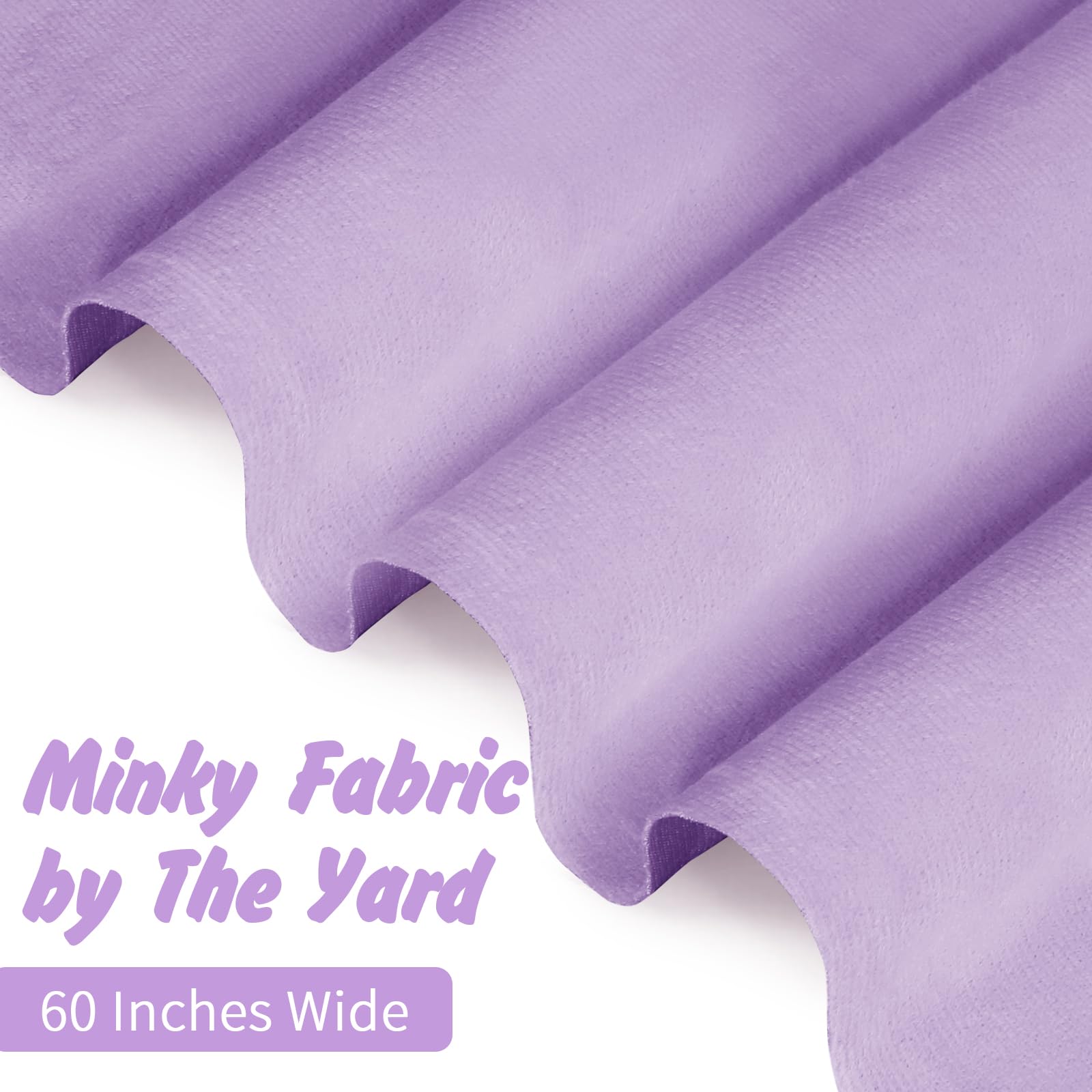 Entisn Minky Fabric by The Yard, 1 Yard x 60 Inch Wide Pre-Cut Fleece Fabric Beige Cuddle Minky, Solid Soft Plush for Blanket, Pillow Cover, Scarf, Sewing