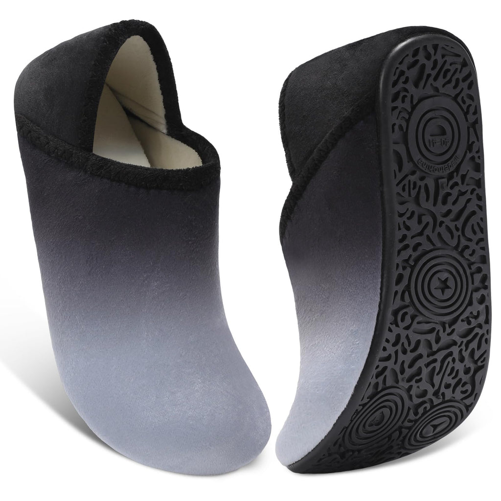 XIHALOOK House Slippers for Women Men Cozy Sock Shoes with Soft Rubber Sole Slip On for Indoor/Outdoor