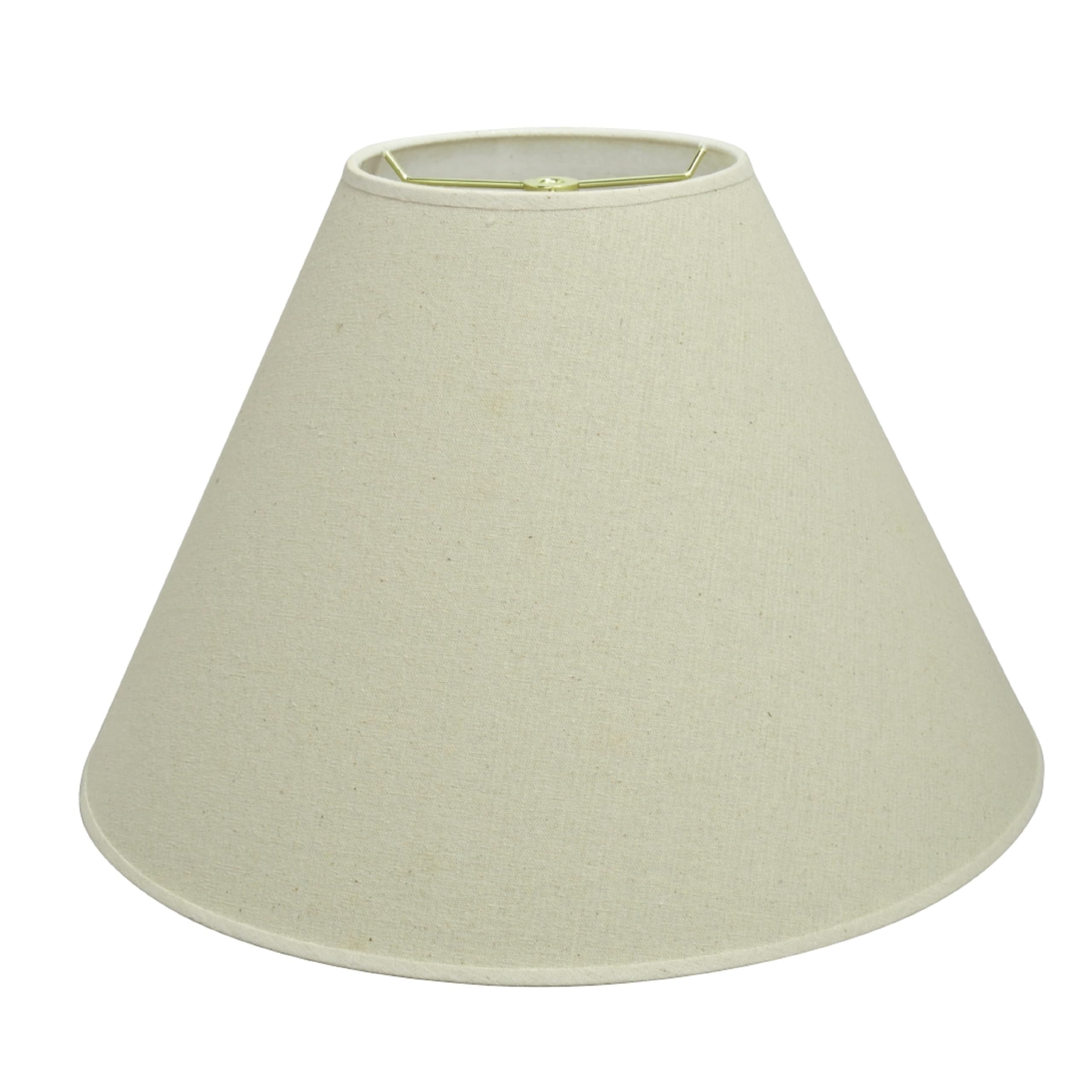 Aspen Creative 32083 Transitional Hardback Empire Shaped Spider Construction Lamp Shade in Brown, 18" wide (7" x 18" x 12 1/2")