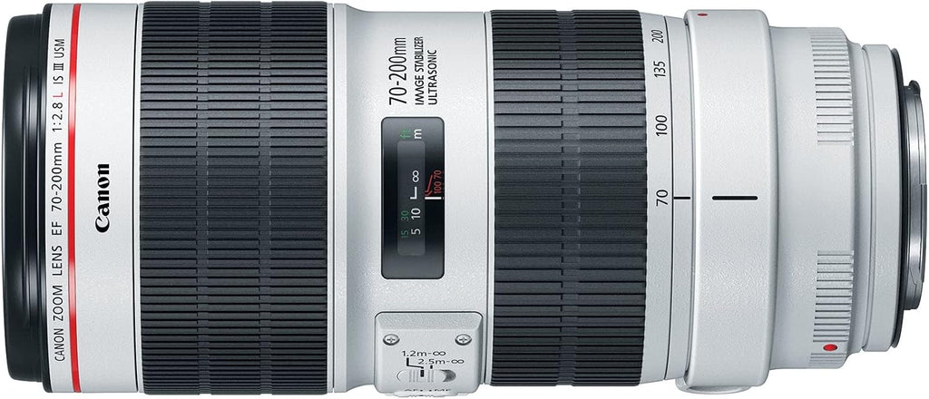 Canon EF 70-200mm f/2.8L IS III USM Telephoto Lens for Canon Digital SLR Cameras, White - 3044C002