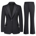 Women's Suit 2 Piece Set Pinstripe Blazer and Bootcut Dressy Pants Set for Work Office Business Outfits