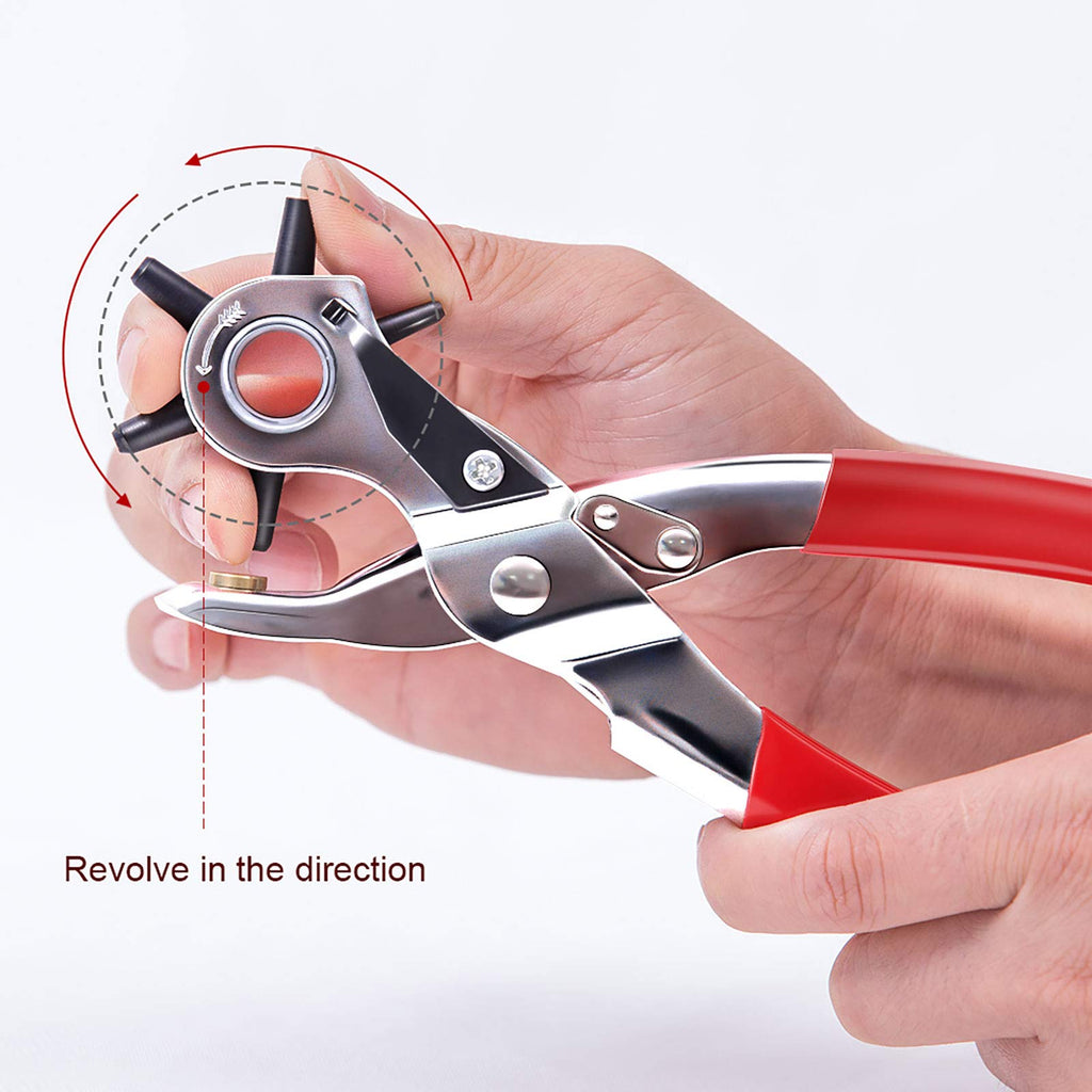 Grommet Kit NEU MASTER, Grommet Tool Kit 3/8 Inch Grommets Eyelet Plier Set with 500pcs Eyelets, Handheld Eyelet Kit Hole Punch Pliers Grommet Press Kits for Fabric Tarps Leather (10mm Grommets)