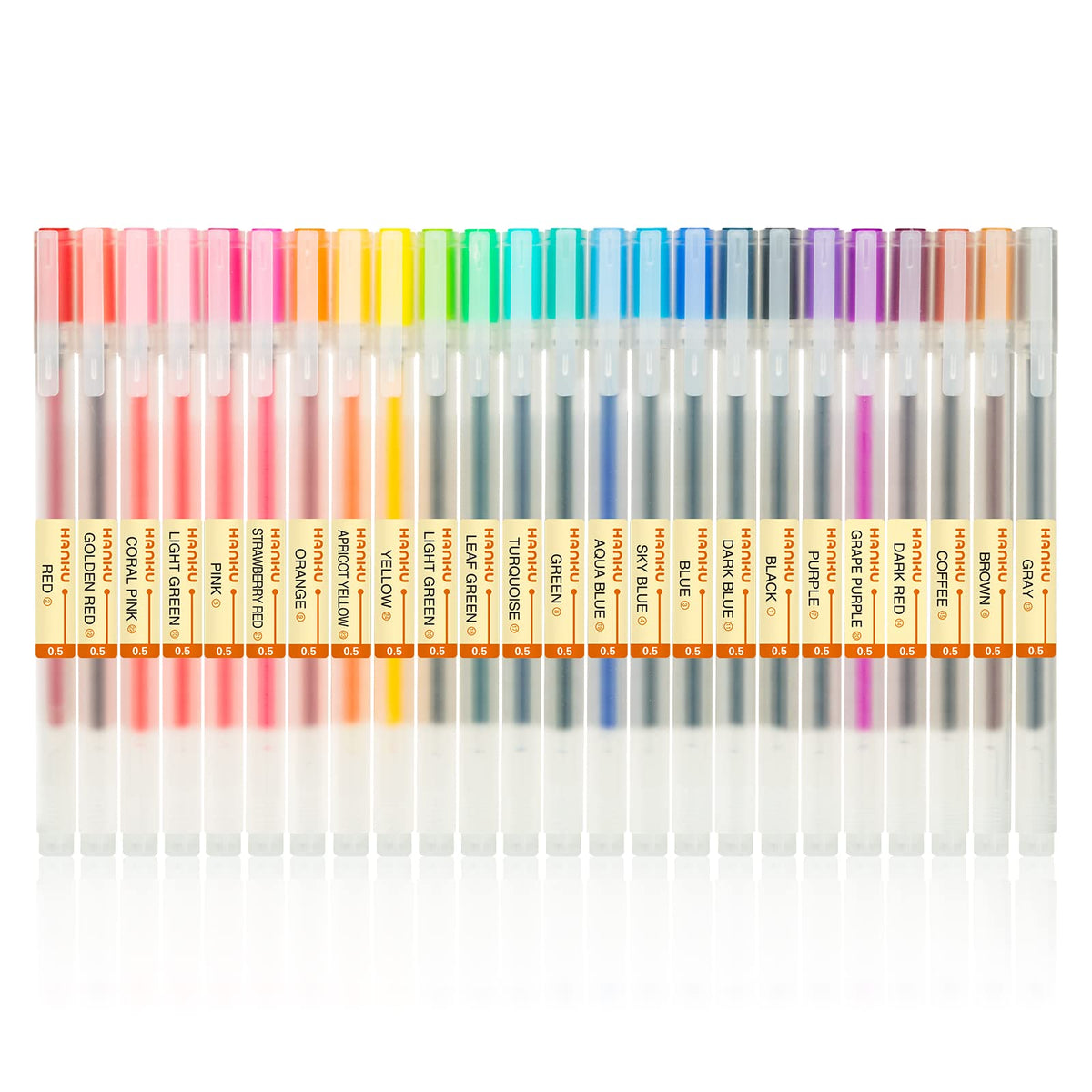 XSG Black Gel Pens[0.5mm]，Extra fine point pens Ballpoint pens For japanese Office School Stationery Supply 12 Packs