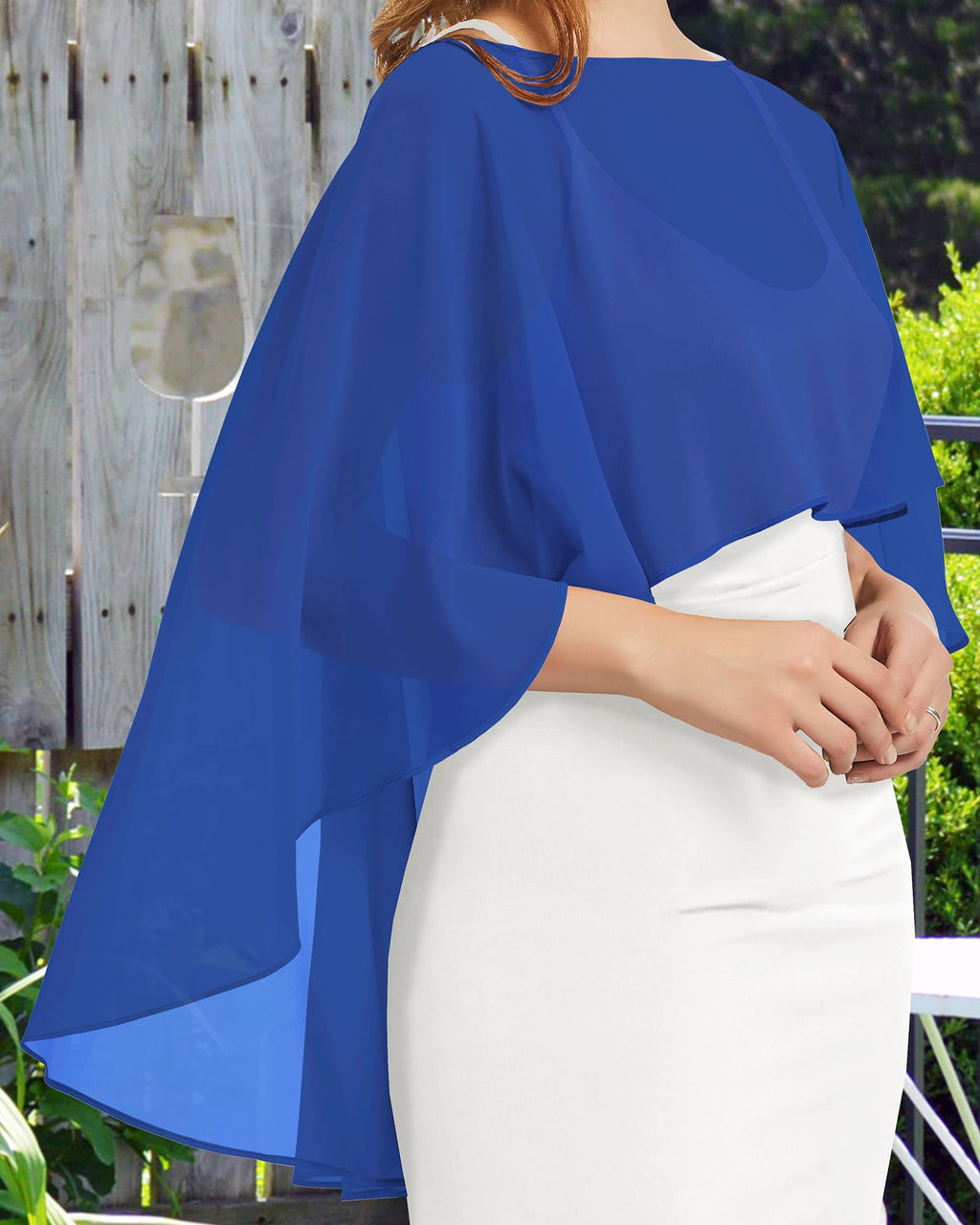 Womens Capelets Shawls and Wraps for Evening Dress Chiffon Capes Wedding Cover Up