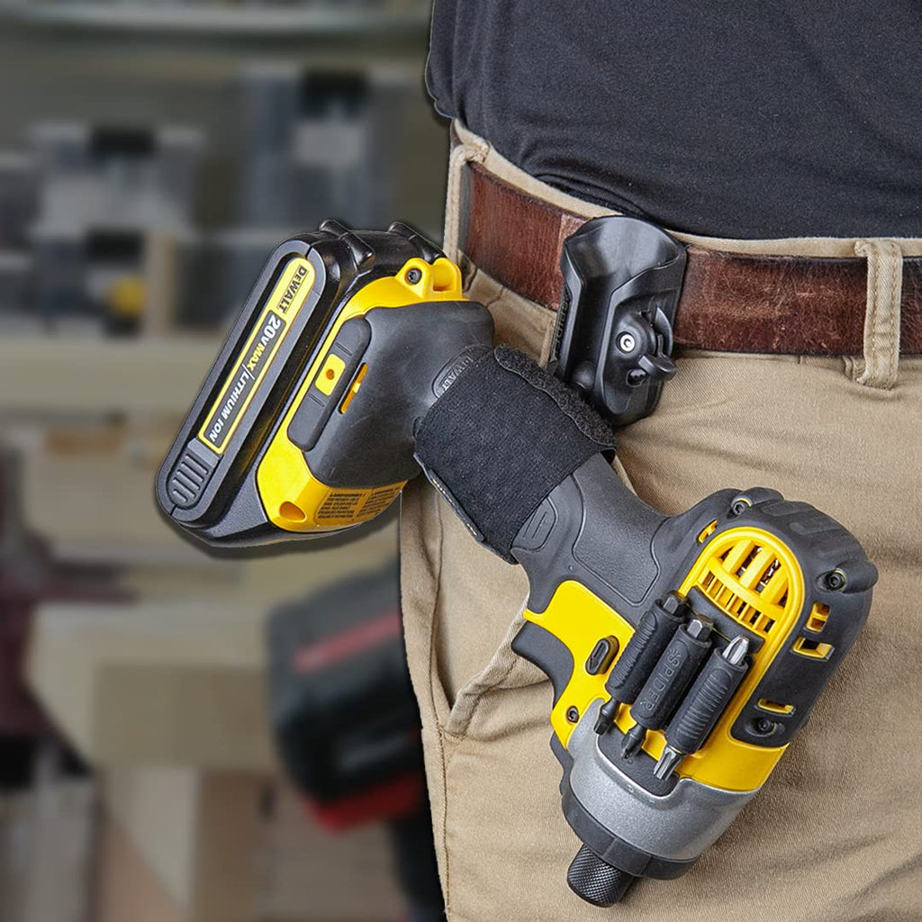 Spider Tool Holster - Improve The Way You Carry Your Power Drill, Driver, Multitool, Pneumatic, Multi-Tool and More on Your Belt - Compatible with All Major Tool Brands