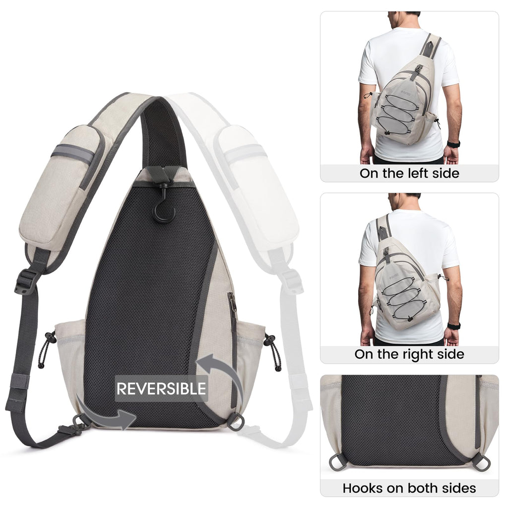 G4Free Pickleball Bag, Crossbody Sling Bag for Men Women, Pickleball Backpack, Pickle Ball Paddle Bag Gifts for Sports