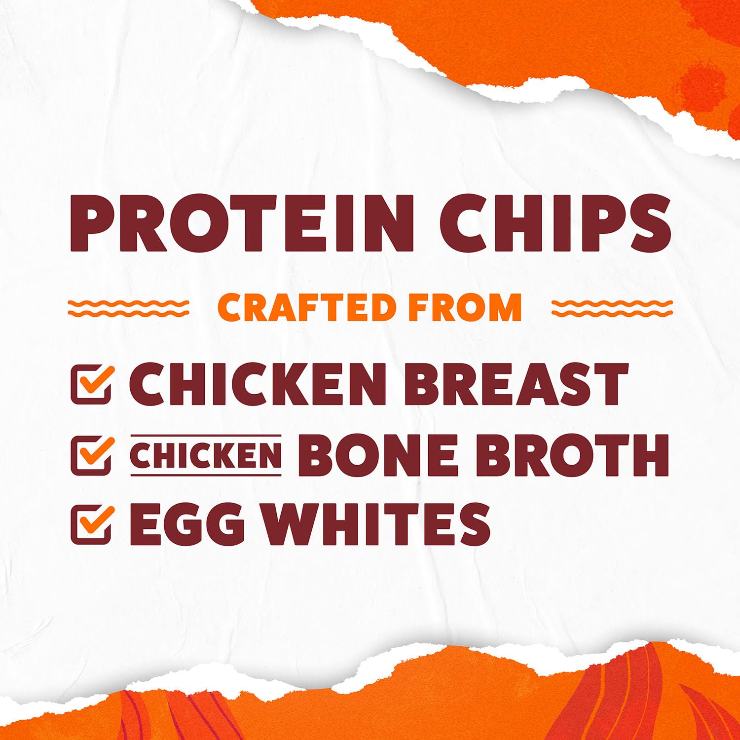 WILDE Protein Chips Barbeque, Thin and Crispy High Protein Snacks, Keto Friendly, Low Carb Chips, Real Ingredients, 1.34oz (Pack of 8)