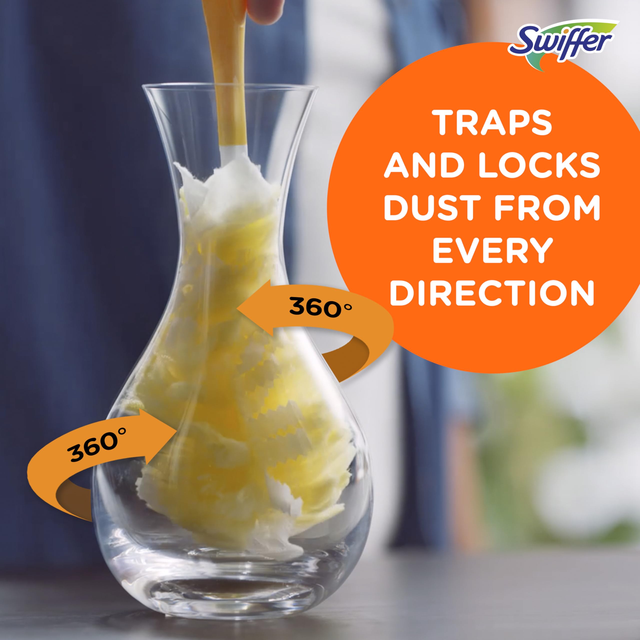Swiffer Dusters Heavy Duty Multi-Surface Duster Refills for Cleaning, Unscented, 11 Count